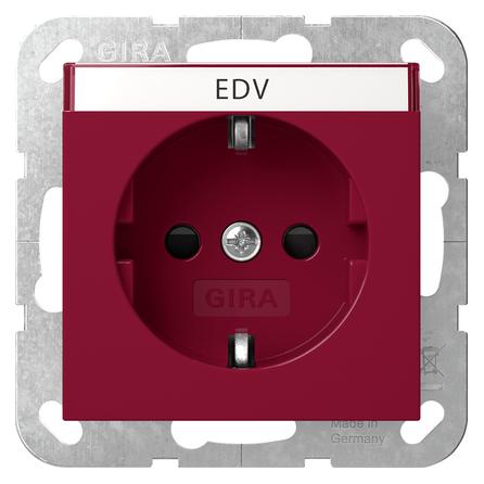Gira SCHUKO-Steckd. BSF + SH System 55 Rot 4462108 (4462108)