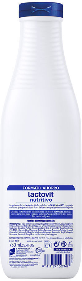 Lactovit Original gel douche nourrissant 750 ml