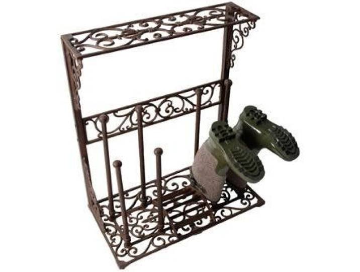 Étagère à bottes - Esschert Design - Taille L - Fonte - Hauteur 76 cm - Couleur Marron - Style Essentiel