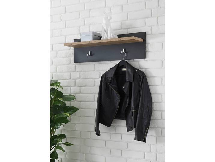 Wandgarderobe 80cm Braun/Grau