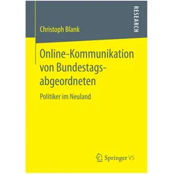 Online-Kommunikation von Bundestagsabgeordneten, Fachbücher von Christoph Blank