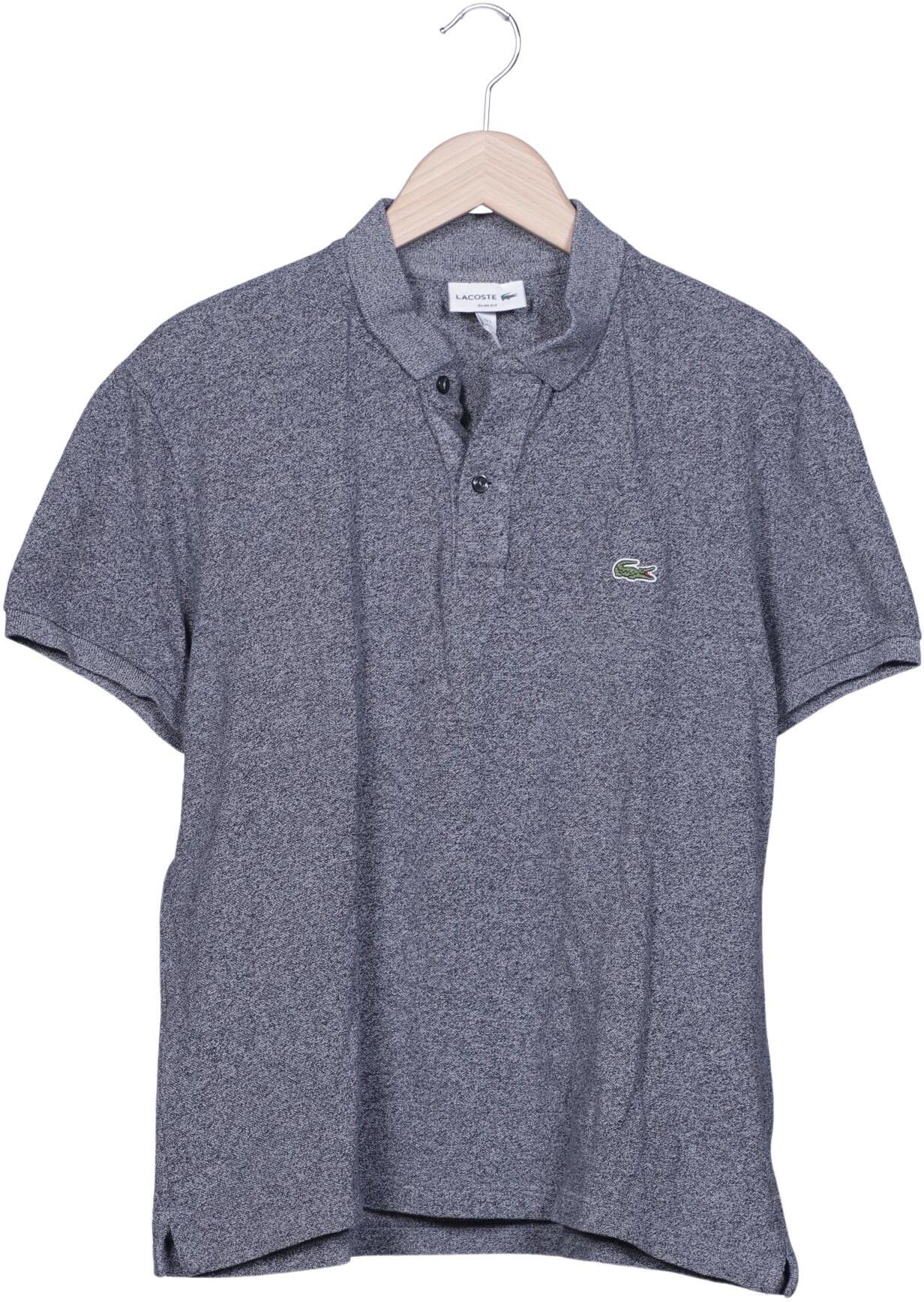 Lacoste Herren Poloshirt, Grau, Gr. L (Lacoste 5), Baumwolle - Second Hand