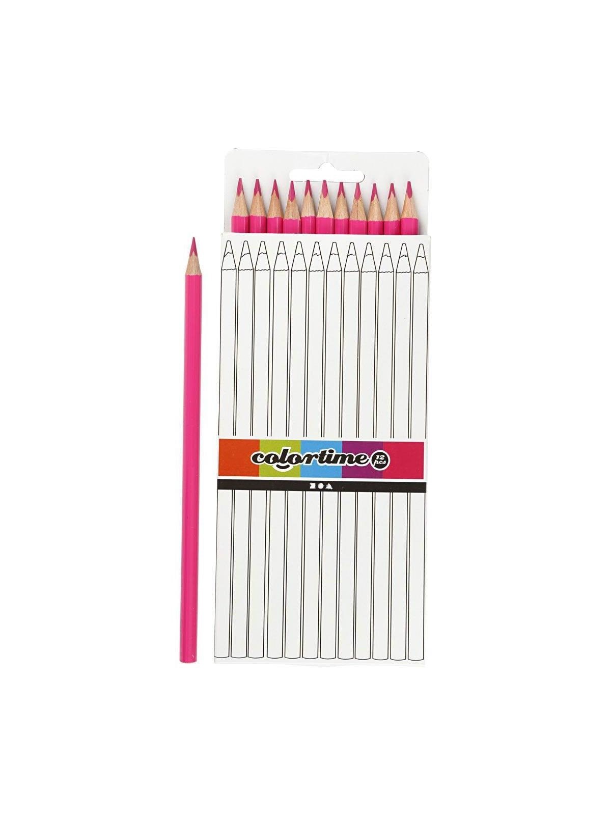 Creativ Company Colortime colouring pencils - Pink 12pcs.