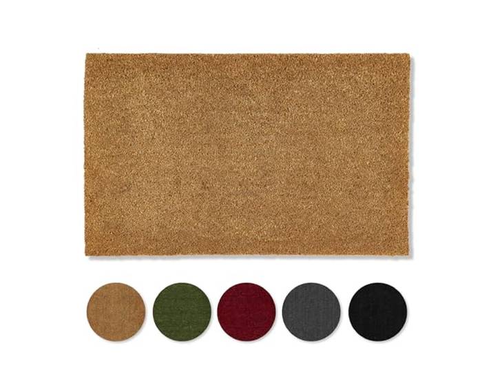 Rutschfeste Kokosmatte - 100% Kokos Fußmatte - Natur 65x100cm (Rechteckig)
