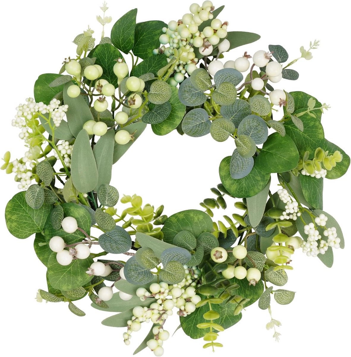 Luxe Kunst Eucalyptus Krans voor Voordeur - 46 cm