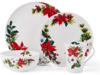 Mikasa Hope and Joy 16-Piece Dinnerware Set, Service for 4 - 16PC Set, Service for 4