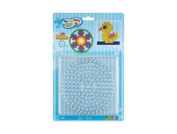 Hama Beutel mit Stiftplatte Maxi 2 Stück Quadrat und Kreis