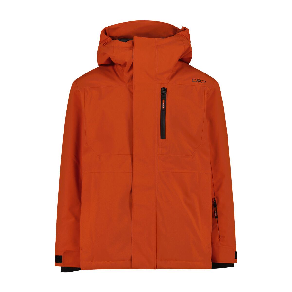 CMP KID Ski Jacket FIX Hood brick (C698) 110 35W0364-C698-110
