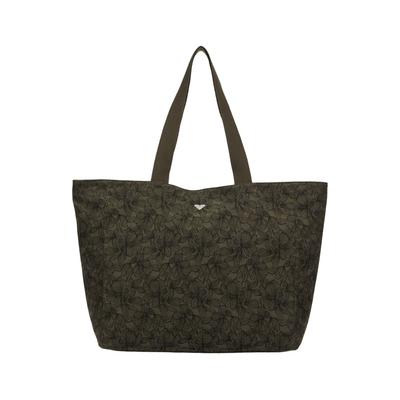 Handtasche ROXY "Feeling Vibes Printed", Damen, grün (beetle), Kunstfaser, Taschen Handtasche