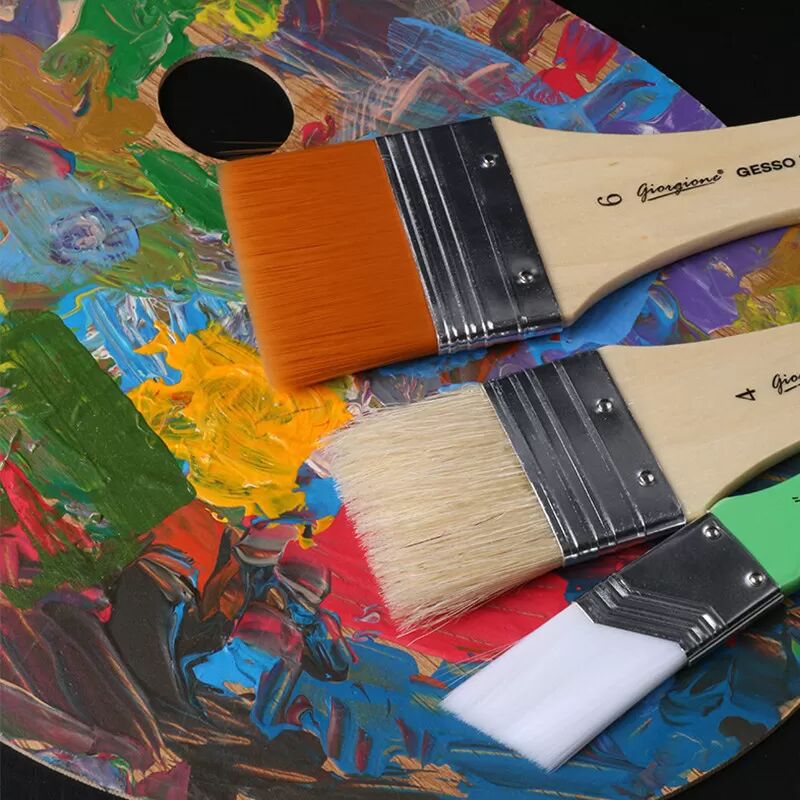 INF Naturborsten-Pinselset für Öl-, Acryl- und Aquarellmalerei