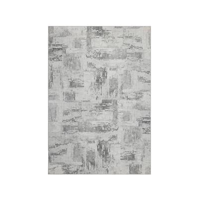 Teppich KAYOOM "Visionary 128", grau, B:80cm H:8mm L:150cm, Polyester, Teppiche, Teppich, Kurzflor, Vintage, Patchwork Muster, Modernes Muster