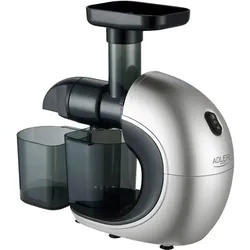 Adler AD 4130 Slow Juicer, Stainless Steel/Black, Entsafter, Silber, Schwarz