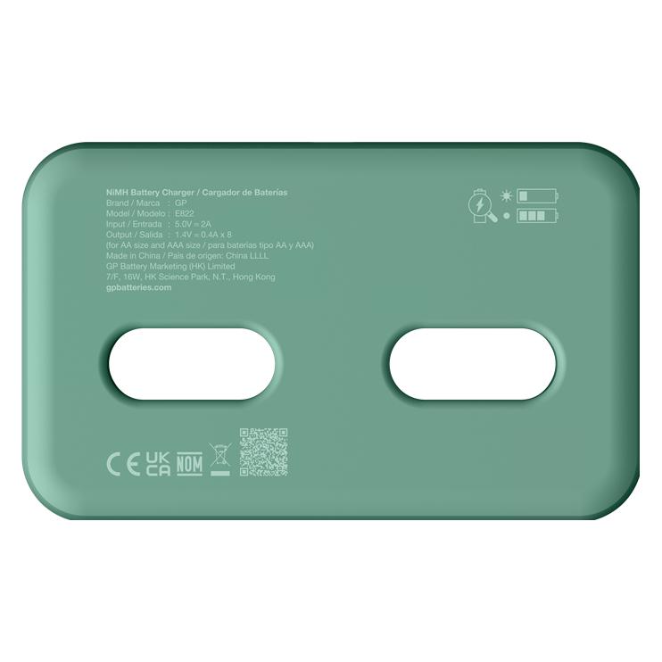 GP Batteries GP - Recyko NiMH Battery Charger, E822 (USB-C) (Ladegerät ohne Akku) (202276)