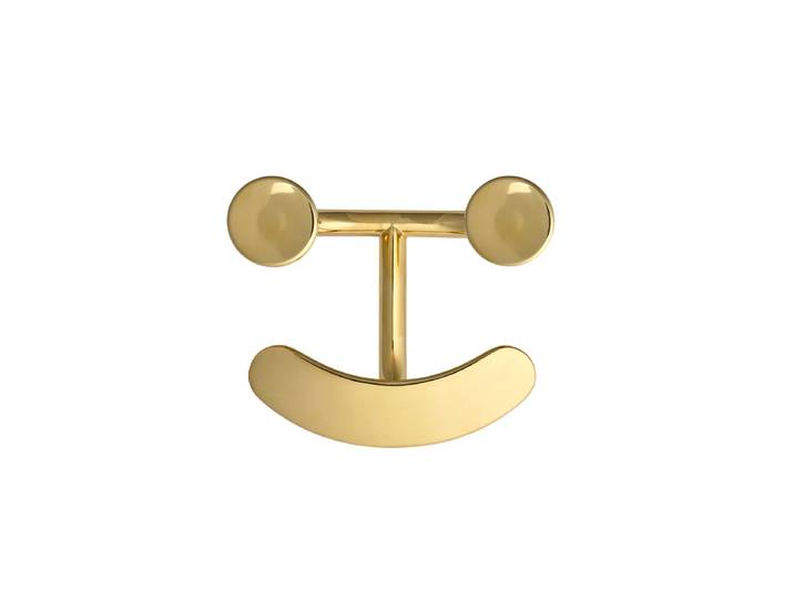 Fritz Hansen - Happy Hook Wandhaken, unbehandeltes Messing