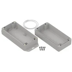 RS PRO Universalgehäuse Polycarbonat Hellgrau I, Elektronikzubehör + Gehäuse, Grau