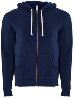 Next Level 9602 Apparel Santa Cruz Zip Hoodie in Midnight Navy Blue size Small   80/20 Cotton/Polyester NL9602