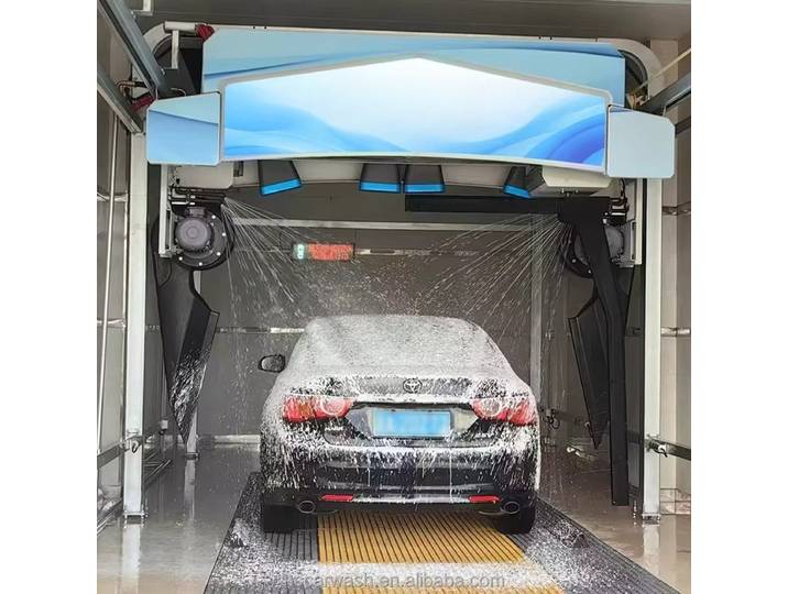 Machine de lavage de voiture sans contact avec nettoyage haute pression à 360° et contrôle intelligent pour station-service et centre de lavage automobile