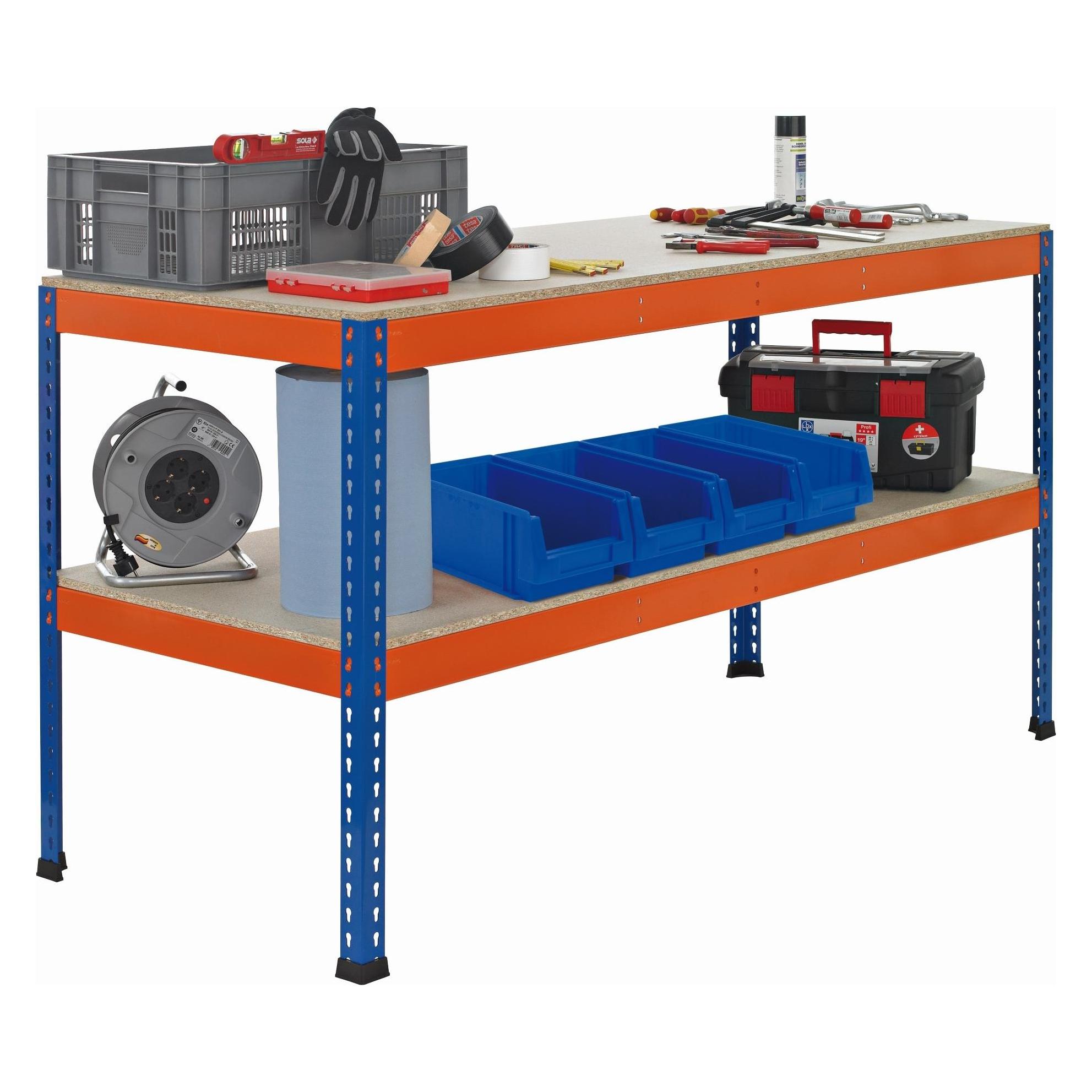 Schulte Lagertechnik Werktisch Z1 (62.10 cm, 184.10 cm) (18000-A7)
