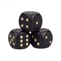 Halmakegel.com Augenwürfel - 30mm - schwarz 257435