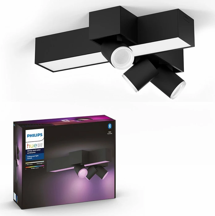 Philips Hue White and Color Ambiance Centris 3L Cross Ceiling Black 50608/30/P7