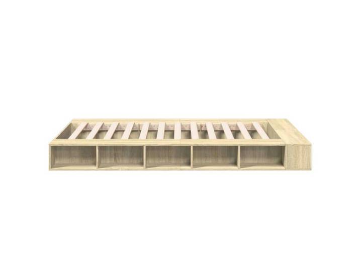 BURKE* Lit simple 120x200 cm Structure de lit classique sans matelas chêne sonoma 120x200 cm - LL3723