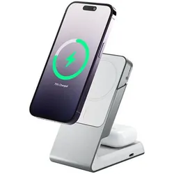 Alogic Magsafe Charger With Desktop (15 W), Wireless Charger, Weiss