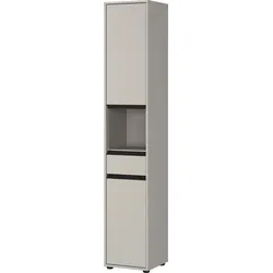 Hochschrank HAMBURG Soft-Close Modern 33x181x34 cm Steingrau