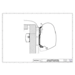Thule Markisenadapter für Thule Omnistor 5200/5003 geeignet für Carado und Sunlight Fahrzeug