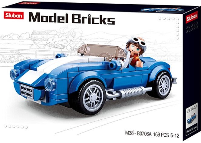 Model Bricks : Voiture de sport classique 169 pcs - Sluban