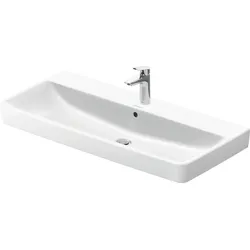 Duravit No.1 Waschtisch, 1 Hahnloch, mit Überlauf, 1000x460mm, Unterseite glasiert (für verbesserte Hygiene), 23751000002