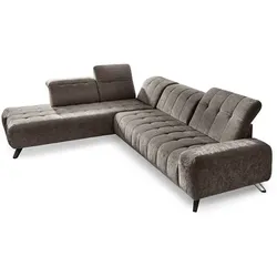 Segmüller Werkstätten Ecksofa Marlo01 Stoff Grau