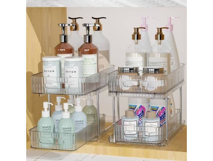 Rangement sous Evier Cuisine tagres Coulissantes Adaptes aux Armoires ou Placards dvier pour Ranger Produits Mnag MEUBLE SOUS-EVIER
