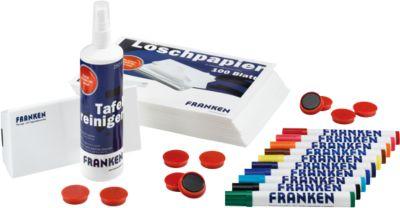 Franken Zubehörset Z1951, mit 250 ml Spray, Tafelwischer, Magnete & Tafelschreiber