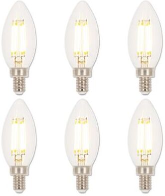 Westinghouse Lighting 4.5 Watt (60 Watt Equivalent) Clear B11 Dimmable Filament LED Light Bulb, Candelabra Base, 6 Pack - 6-Pack