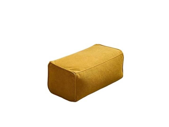 KUNYOS Gefüllter Sitzsack mit Füllstoff, wasserdichter Pouf, Stuhl, Garten, Strand, Pool, Ottomane, Salon, Sofasitz(Yellow-Stool)