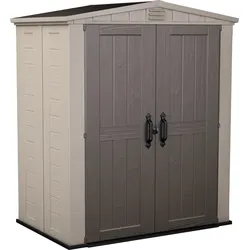 Keter Kunststoff Gerätehaus "Factor 6 X 3",taupe / beige,178 x 114,5 x 208 cm (B x T x H)