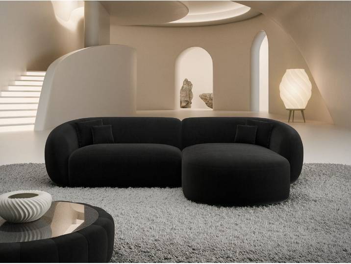 Stoff Ecksofa Sorelia L-Form Kurz