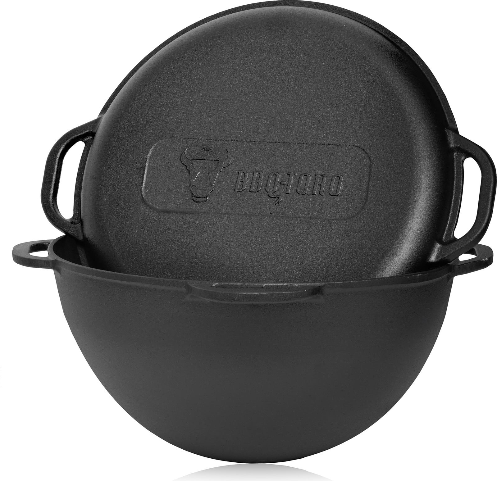 BBQ-Toro Kazan gietijzeren pan met gebrande coating, 19 liter