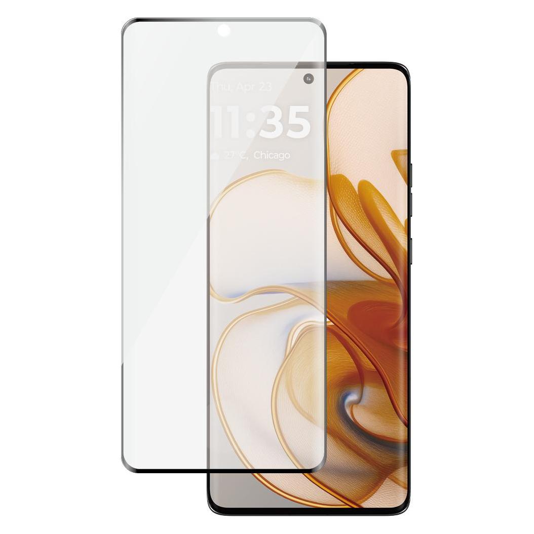 PanzerGlass Screen Protector w. Black Frame Motorola edge 50 | Ultra-Wide Fit (Motorola Edge 50) (SAFE95988)