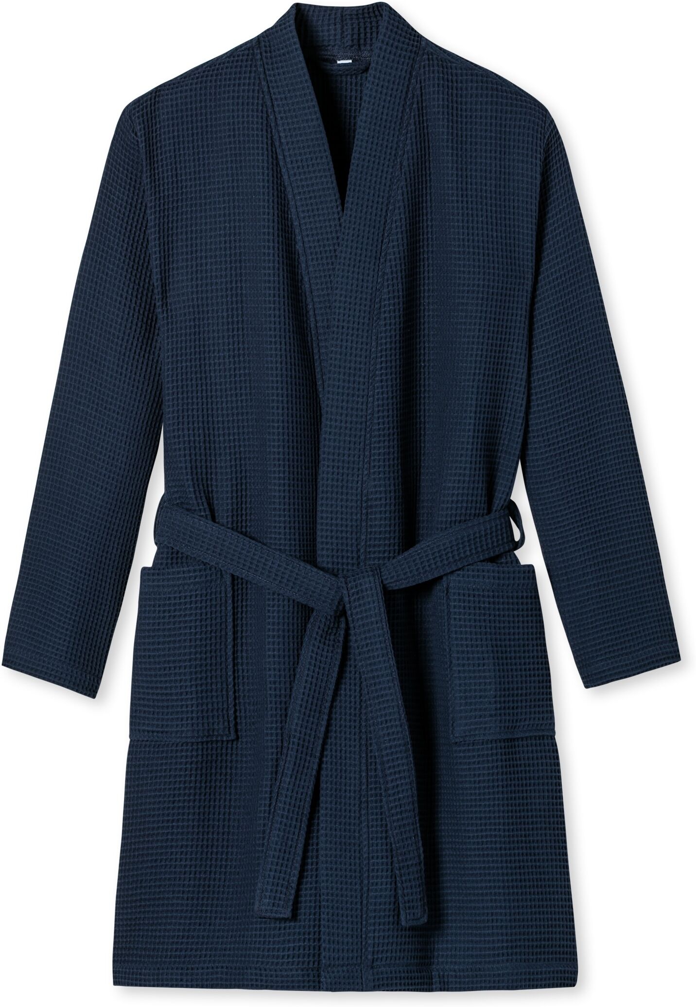 Schiesser "Essentials" mit Bindekordel, Kimono-Schnitt 803, blau L
