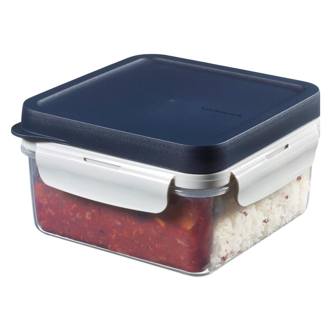 Lock & Lock Lunchbox ToGo 1,2 l mit Besteck und Einsatz (HPL979L)