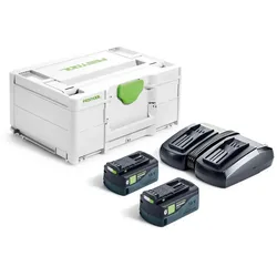 Festool Energie-Set SYS 18V 2xHP5,0/TCL6DUO für alle 18 Volt Geräte 578679
