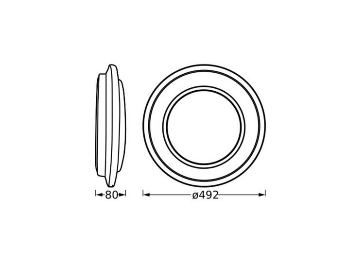 OSRAM LED Deckenleuchte ORBIS BERLIN, schwarz, für Wohn- / Esszimmer, Metall, Modern