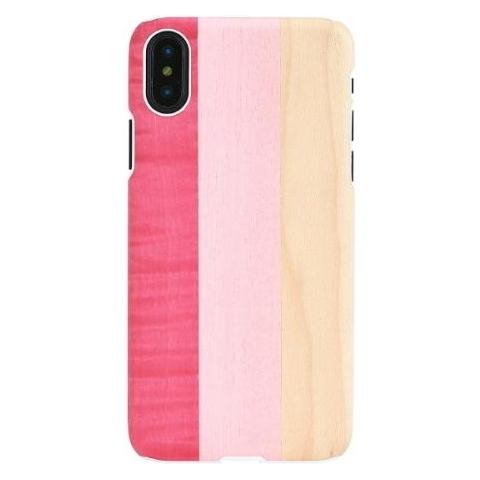 Man&Wood SmartPhone case iPhone X/XS pink pie white (Apple iPhone X, Apple iPhone XS) (1000000365)