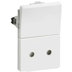 LK, Zubehör Elektroinstallation, FUGA-Steckdose 1,5 Modul mit 1-poligem Schalter 2-polig weiss