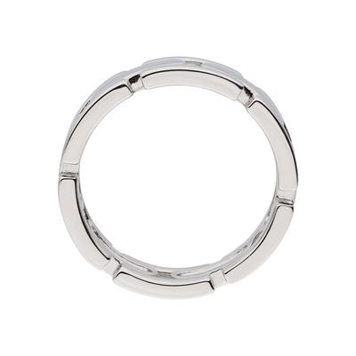 Silberring JOBO "Statement Ring Ketten-Optik breit" Gr. 50, silber 925, Fingerringe, Damen, 50, Silber 925 (Sterlingsilber), Silberring, 925 Silber rhodiniert