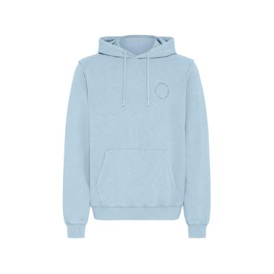 Kapuzenpullover BLEND "Hoodie BHFactor", Herren, Gr. L, blau (faded denim), Obermaterial: 100% Baumwolle CO., Pullover Kapuzenpullover