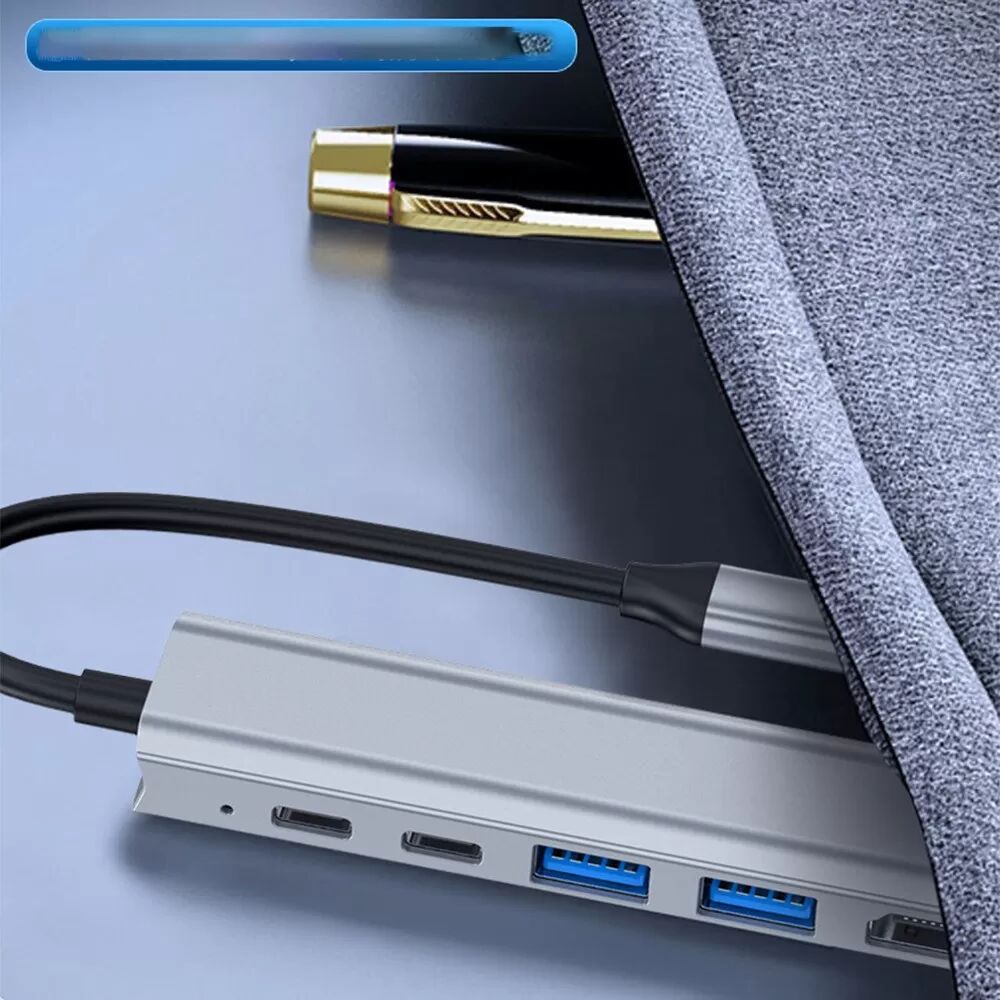 INF Adaptateur Hub USB-C 4-en-1 vers HDMI 4K - Alimentation & Transfert de données 5Gbps