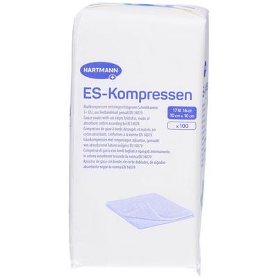 Es-Kompressen unsteril 10x10 cm 16fach 100 St Kompressen