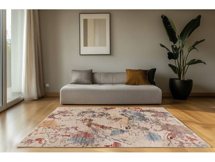 Kurzflorteppich Fissy 525 Multicolor/Multicolor 120 x 170cm Polyester